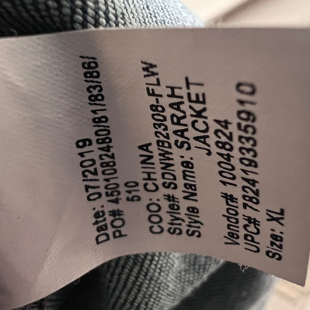 Nine West Jeans Sarah Blue Denim Trucker Jacket XL Looks brand new. - Picture 8 of 8
